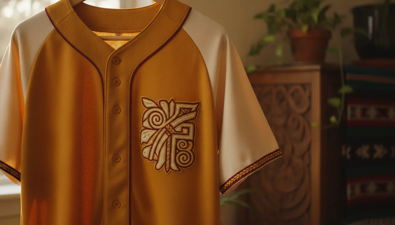 Camisola de beisbol Chihuahua Dorada de Beisbol Dept bordada