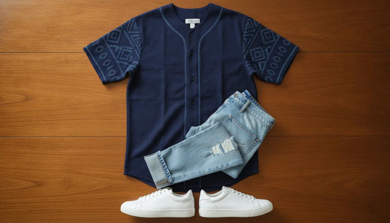 styled Mexican state baseball jersey outfit