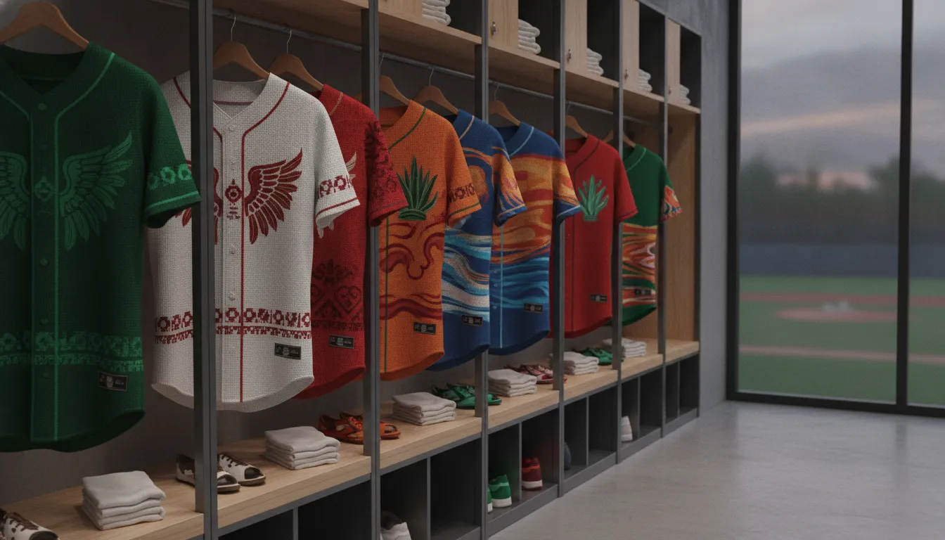 Mexican baseball jersey colors representing national and regional pride