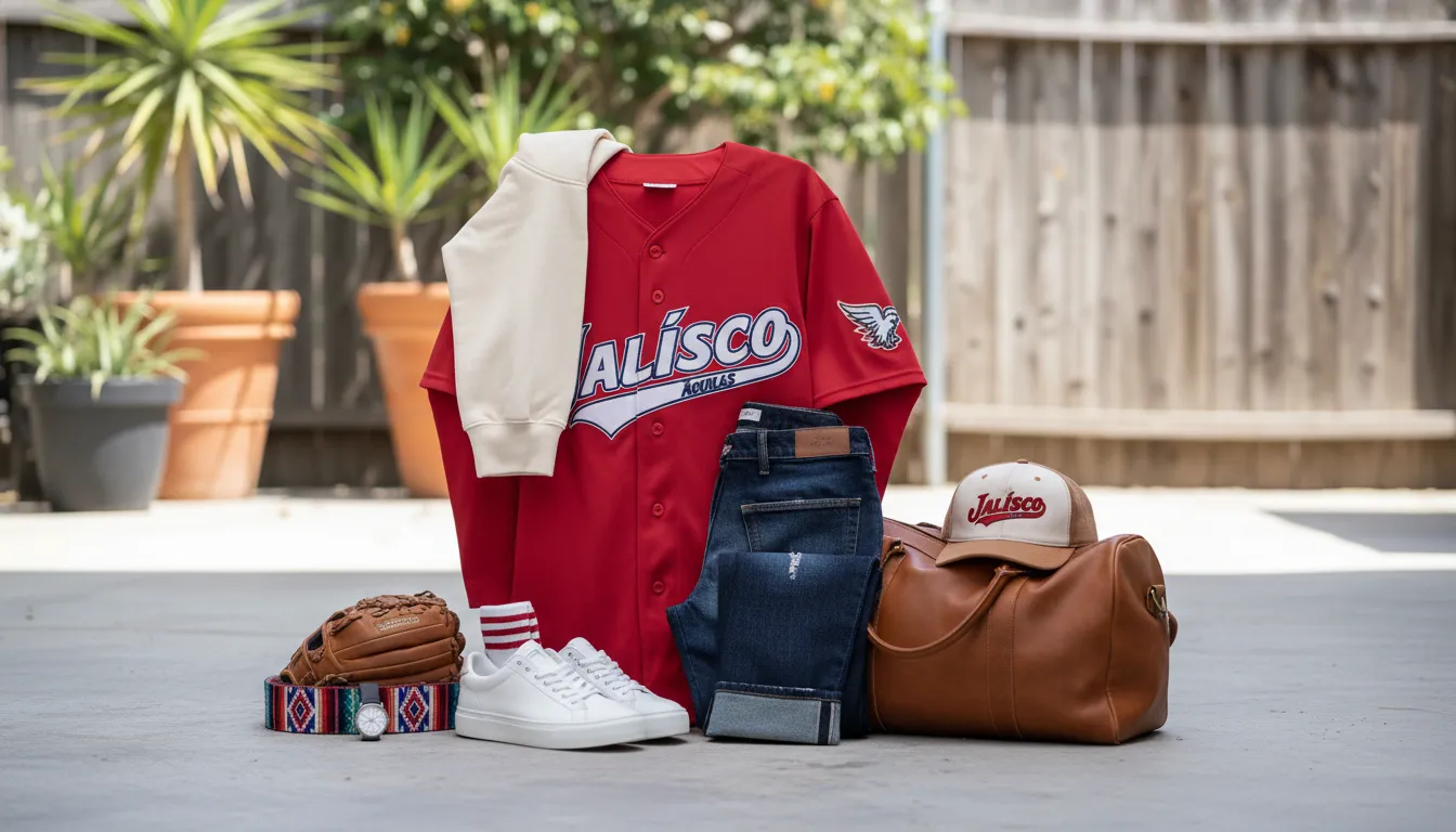 Casual Sinaloa jersey outfit with state pride streetwear accessories