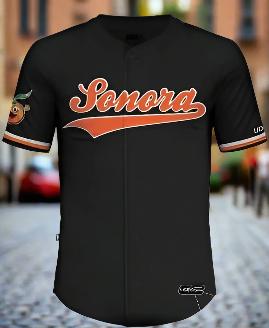Sonora naranja Mexican baseball jersey product view