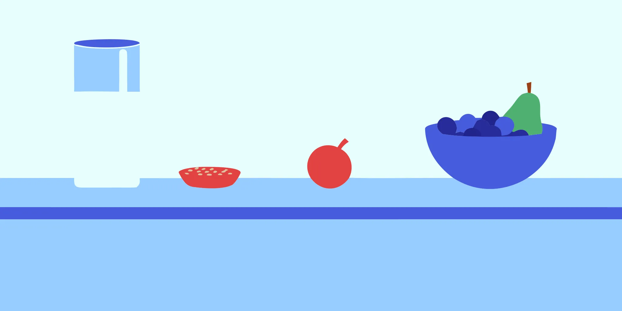 Older woman preparing water and fiber-rich foods for constipation support
