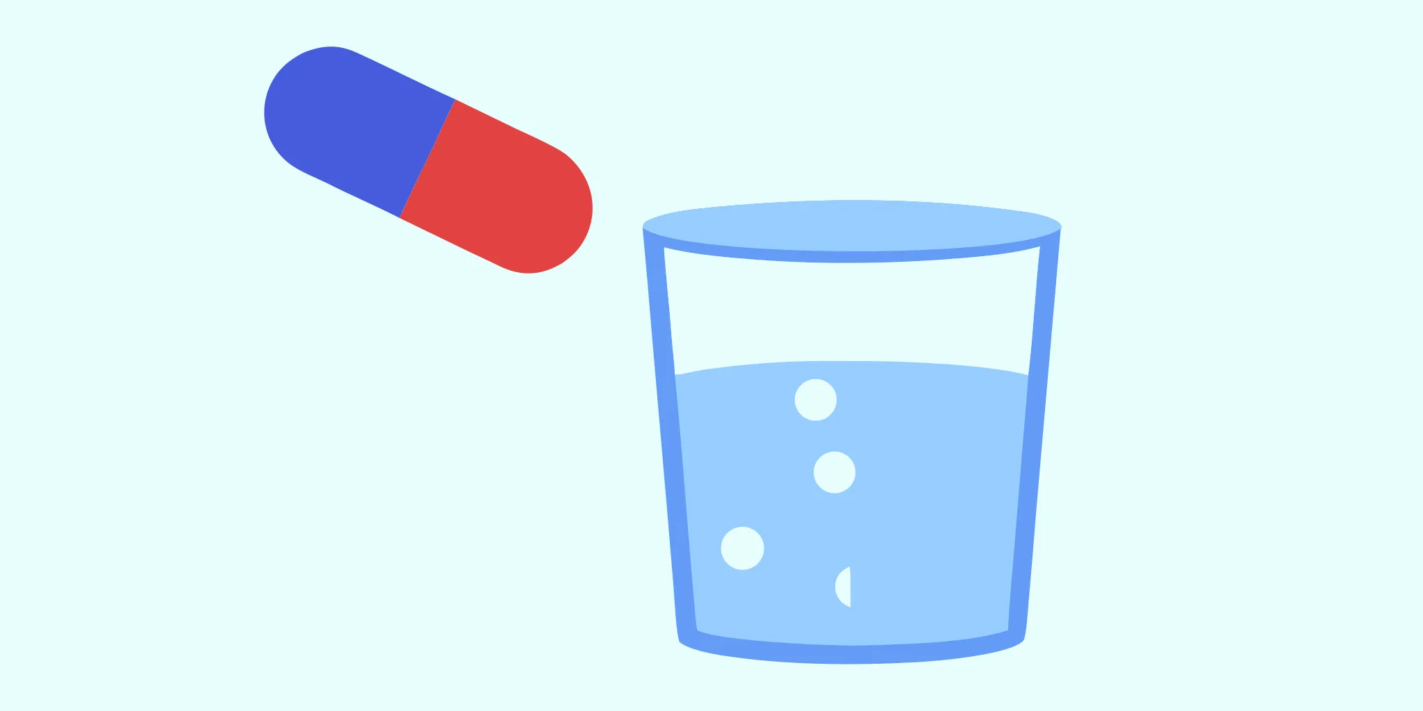 Digestive enzyme supplement capsule dissolving in water, representing how digestive enzymes for bloating work to break down food