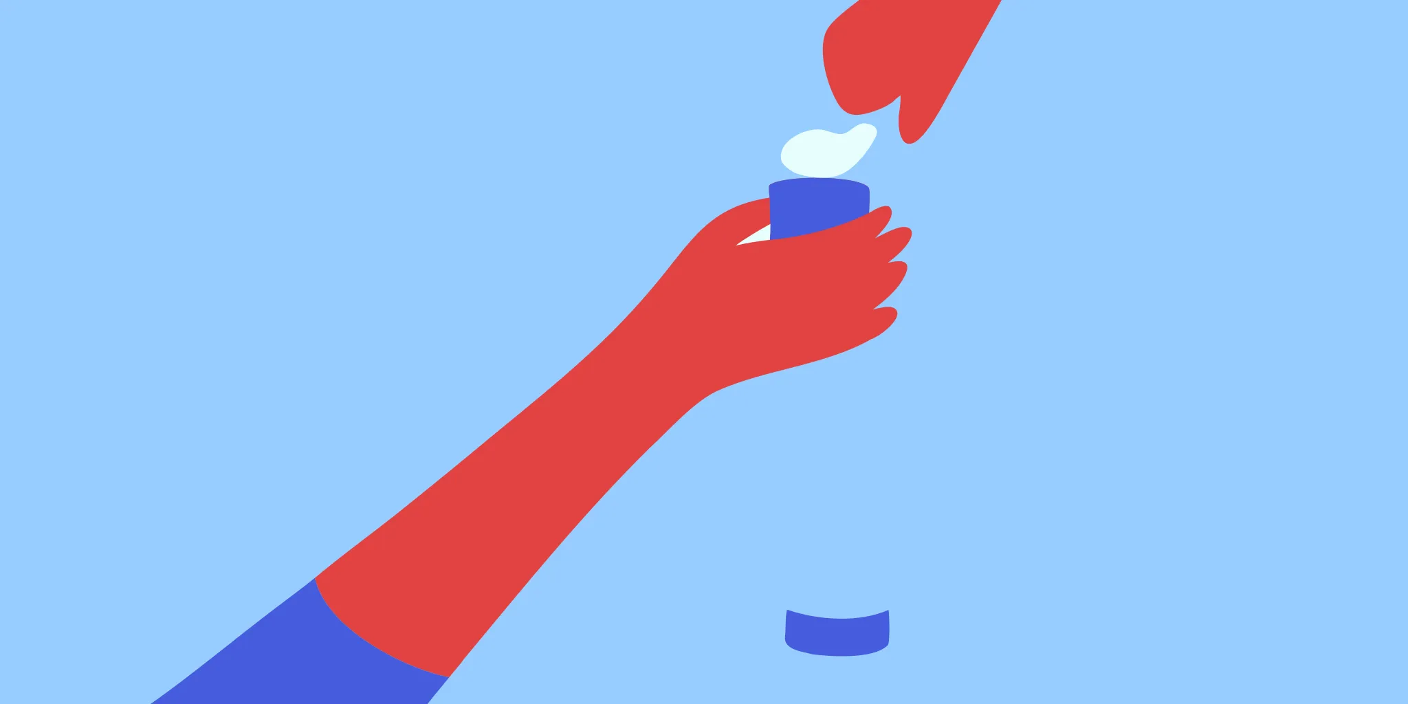 Woman over 65 applying body cream to her forearm