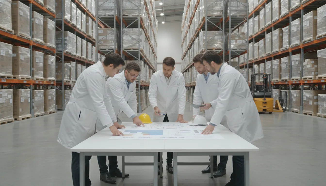 Pharmaceutical operations team planning inventory and demand forecasts