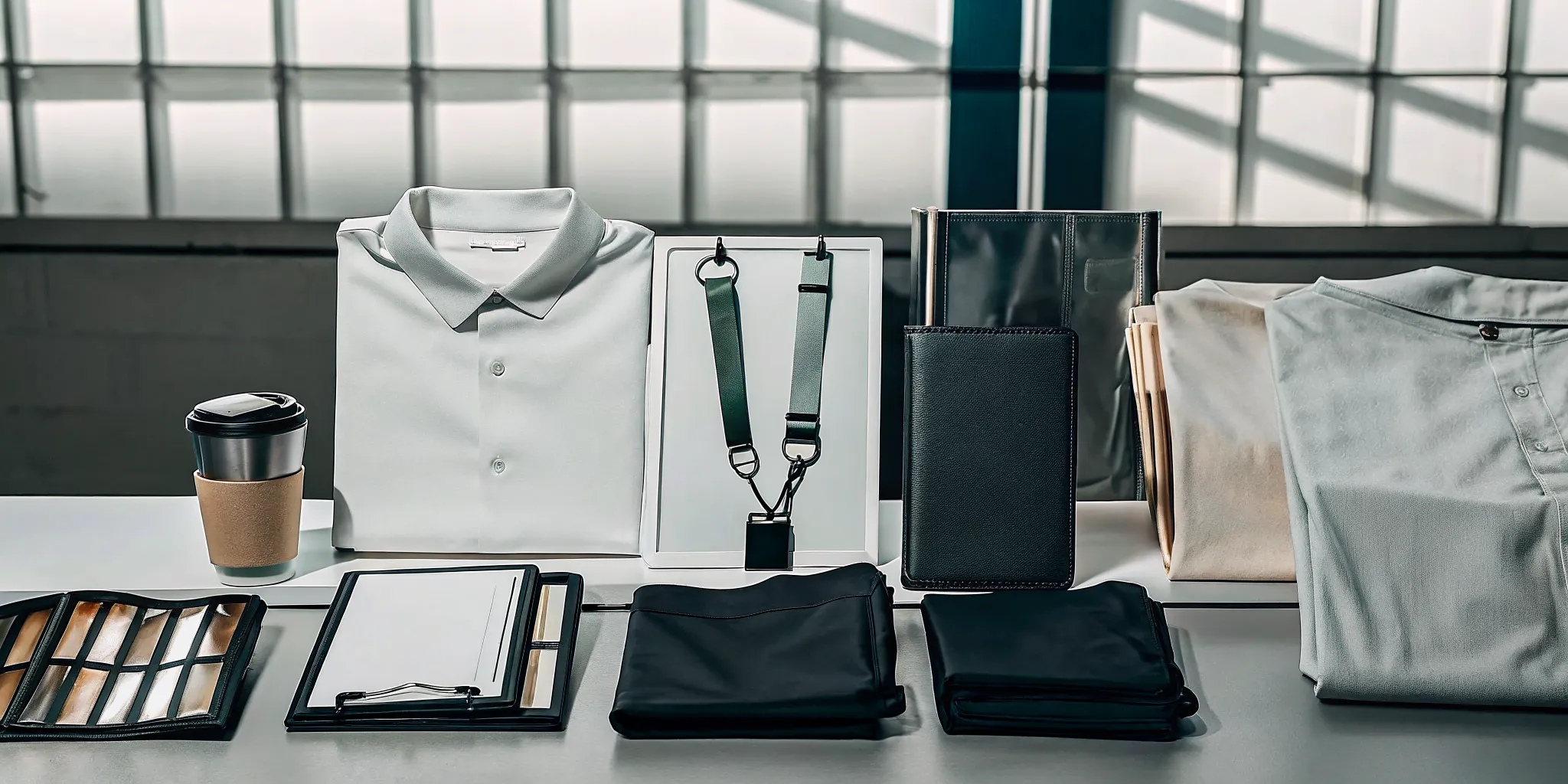 Branded event kits prepared for trade show distribution