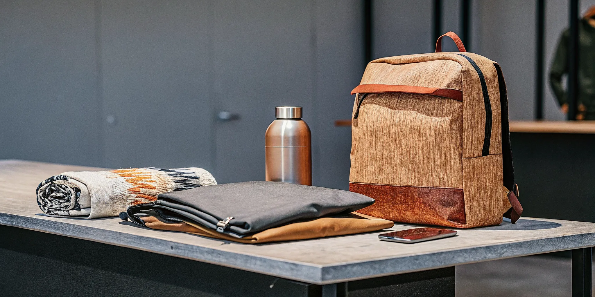 Premium apparel and accessories selected for an employee swag program