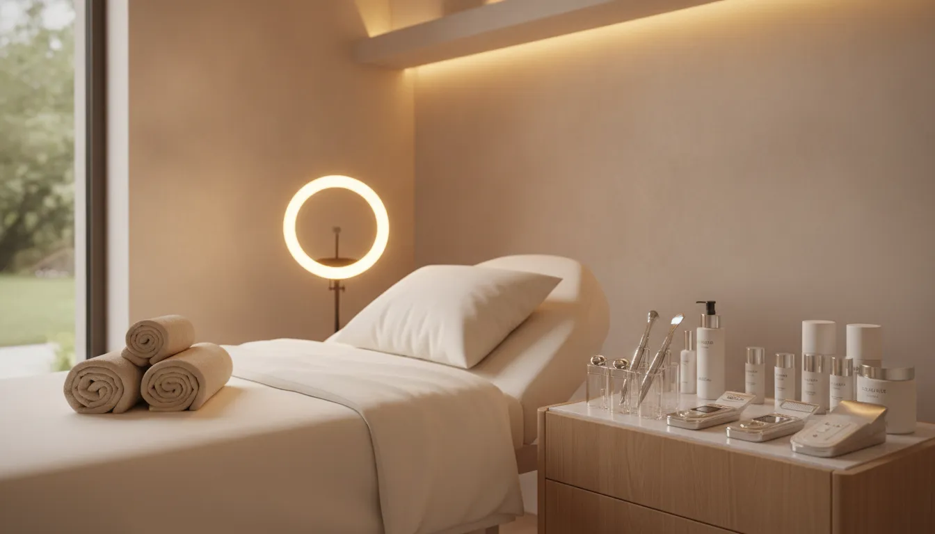 Medical facial treatment setup for med spa Pittsburgh clients