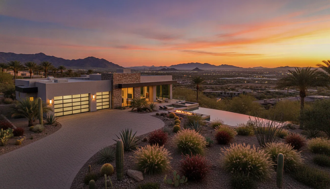 Henderson Nevada luxury home marketing setting with mountain views