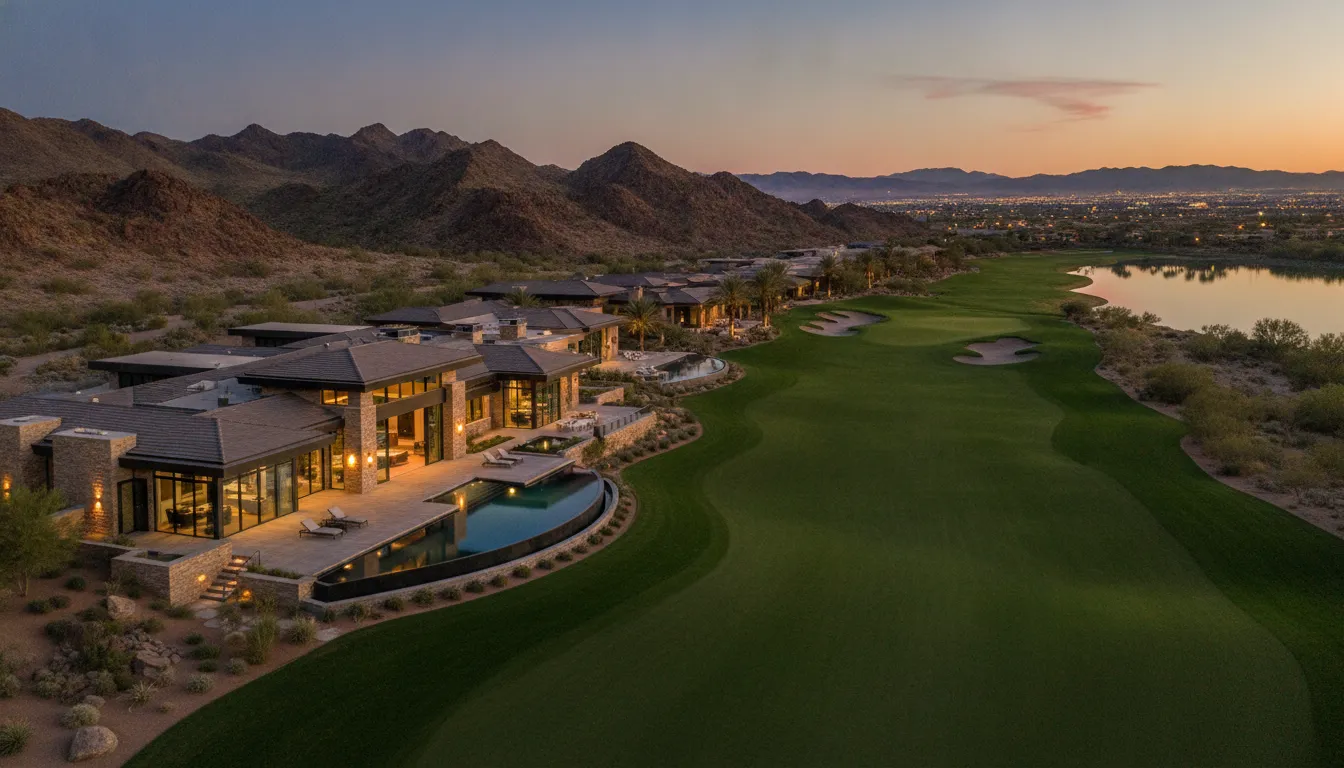 Lake Las Vegas golf setting near a luxury home