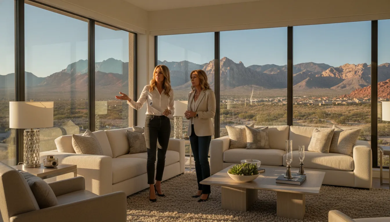 Henderson Nevada luxury home exterior prepared for a listing presentation