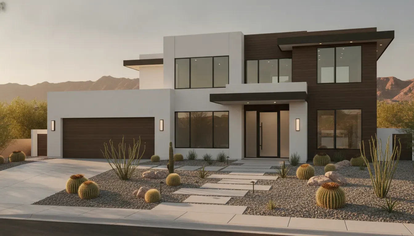 MacDonald Ranch Henderson custom home with polished desert curb appeal