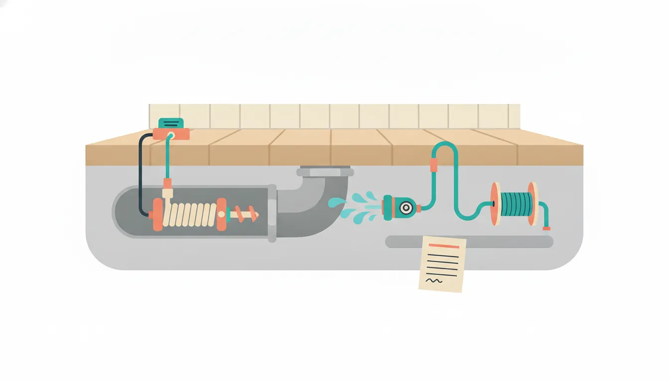 Cable machine, hydro jet nozzle, inspection camera, and a blank drain estimate