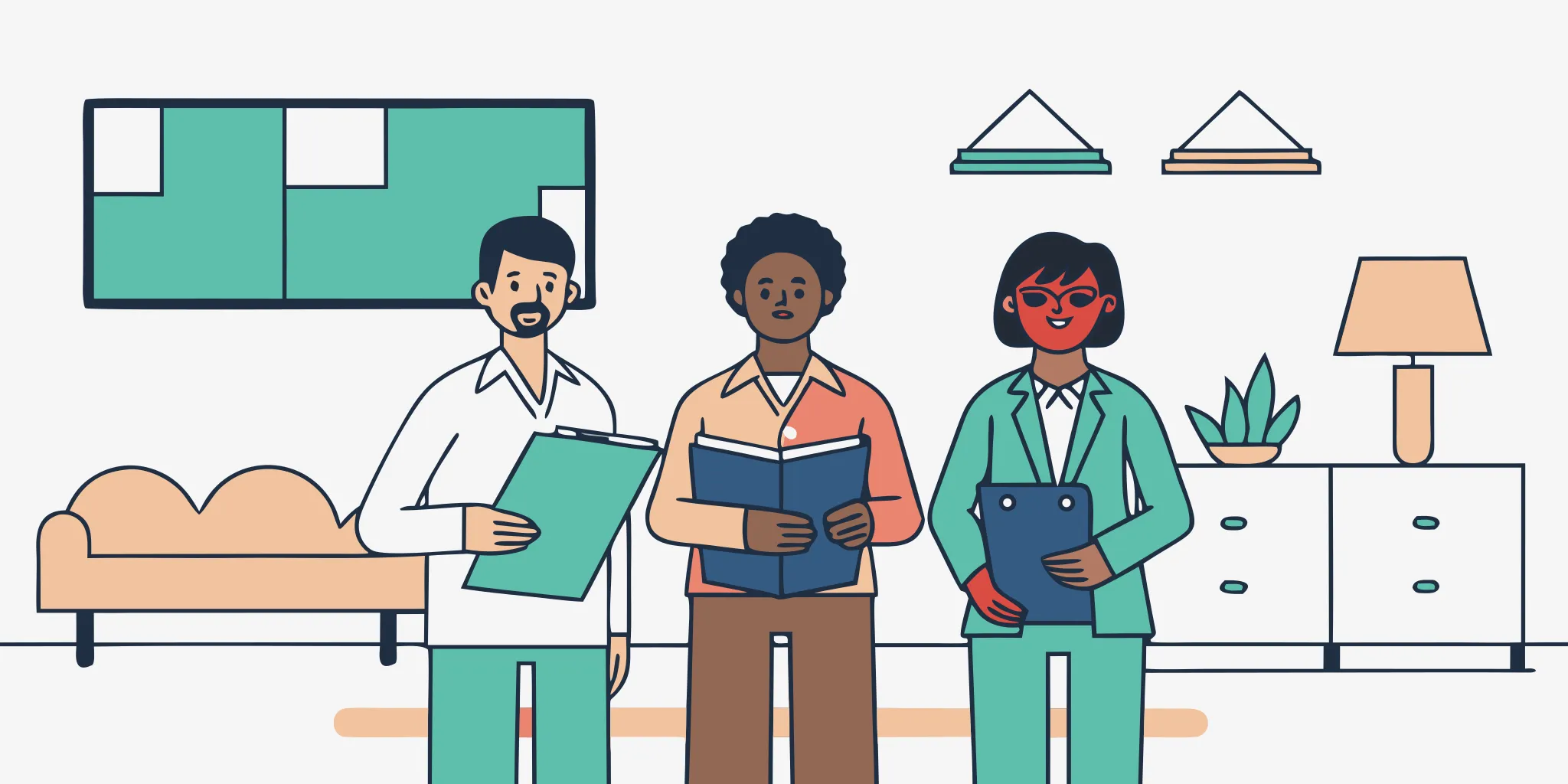 Dental practice owner reviewing sale due diligence materials with advisors