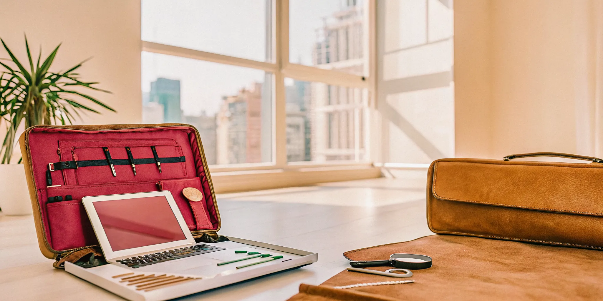 A tablet used to research how much a condo is worth in a modern Miami apartment.