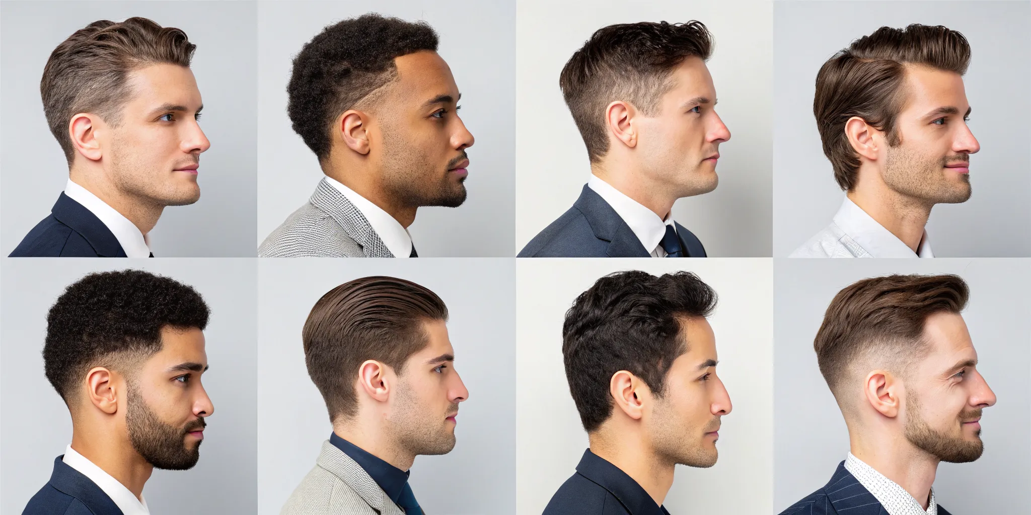 A man with one of the best haircut styles for his face shape.