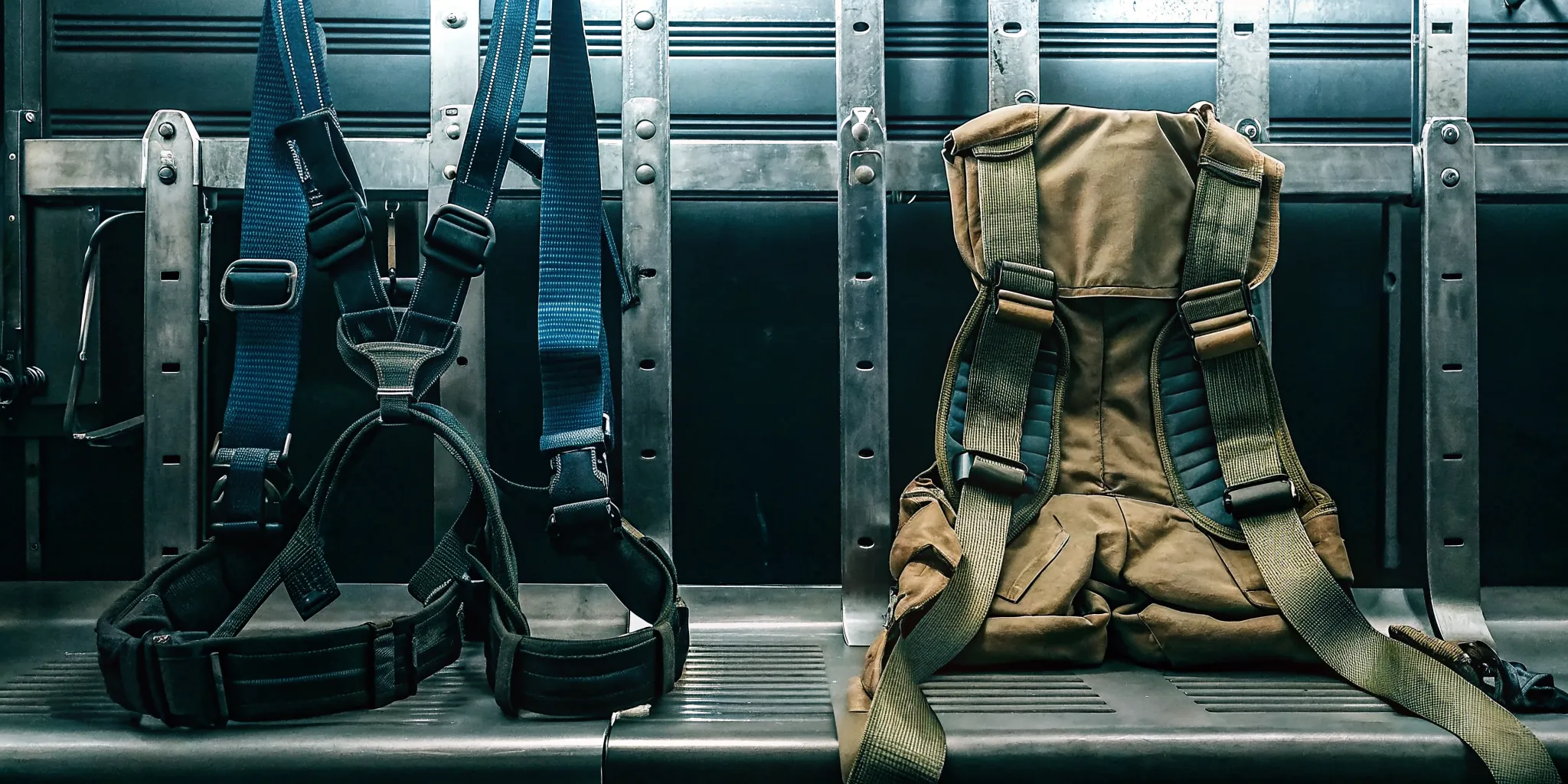 Rappelling harness vs climbing harness hardware comparison