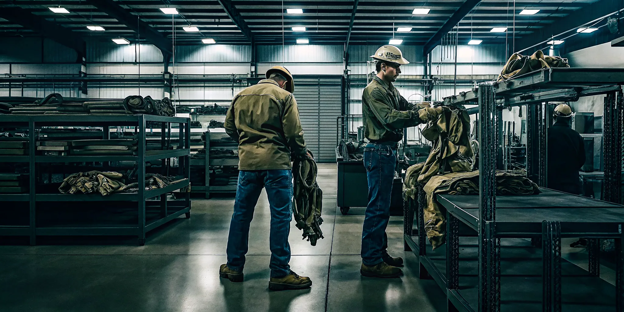 U.S. manufacturing facility producing tactical load-bearing equipment and safety harnesses for defense contracts
