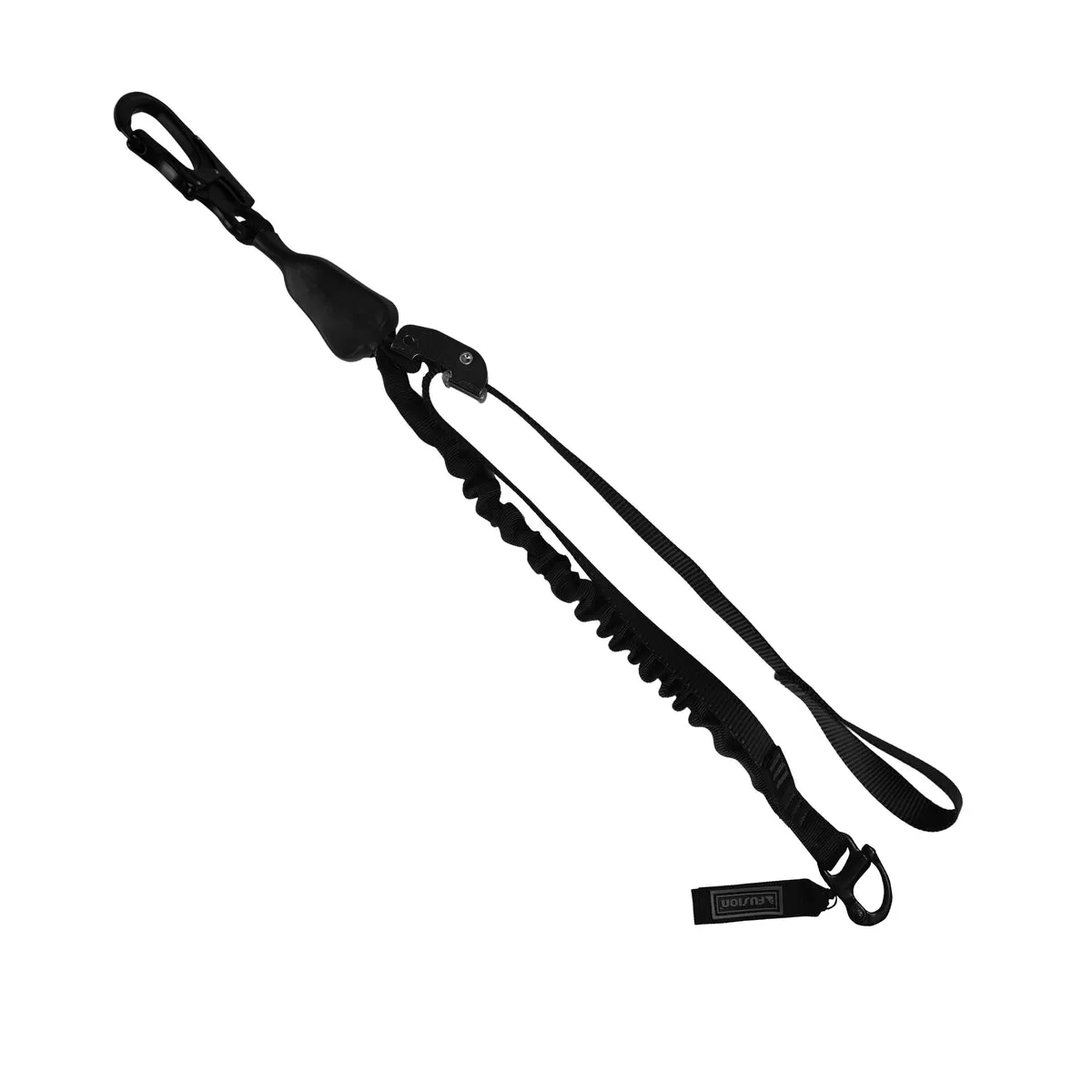 Shock pack personal retention lanyard for helicopter safety inspection