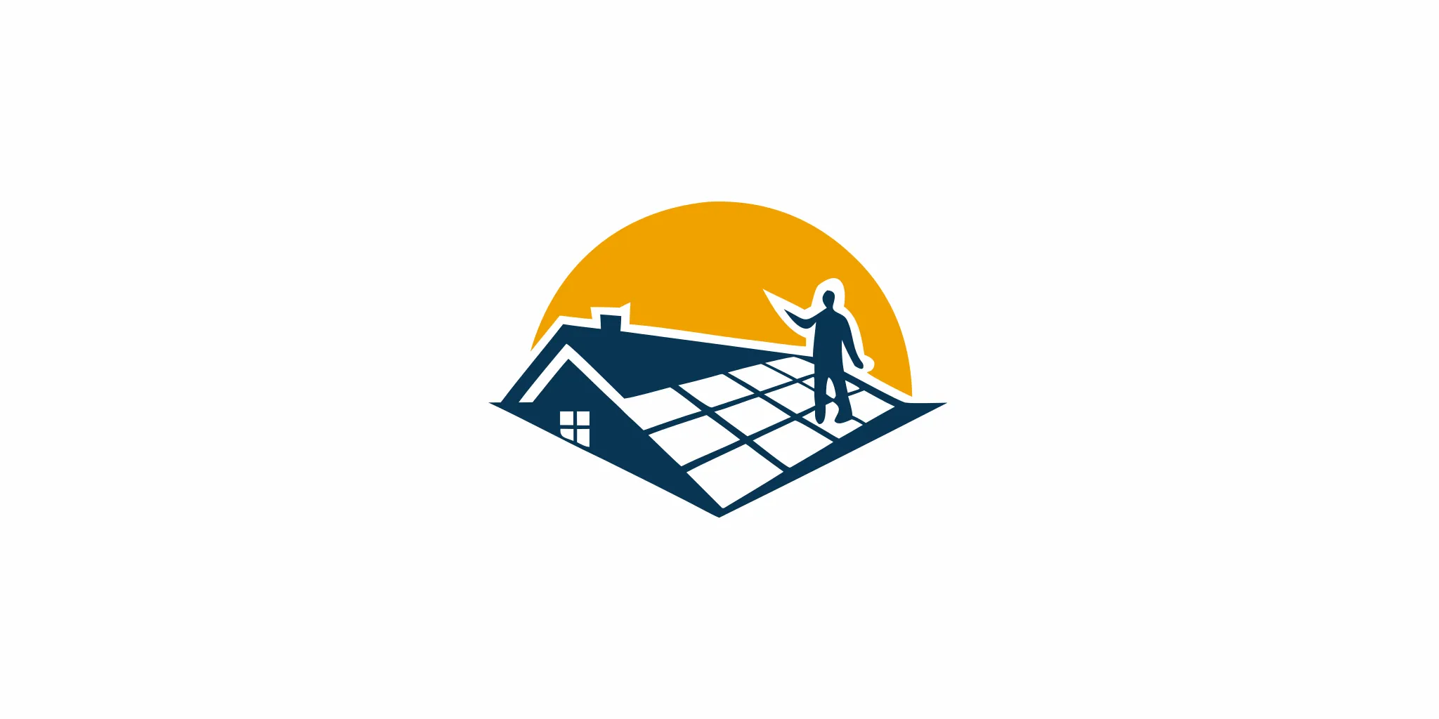 Qualified technician inspecting a residential solar panel system