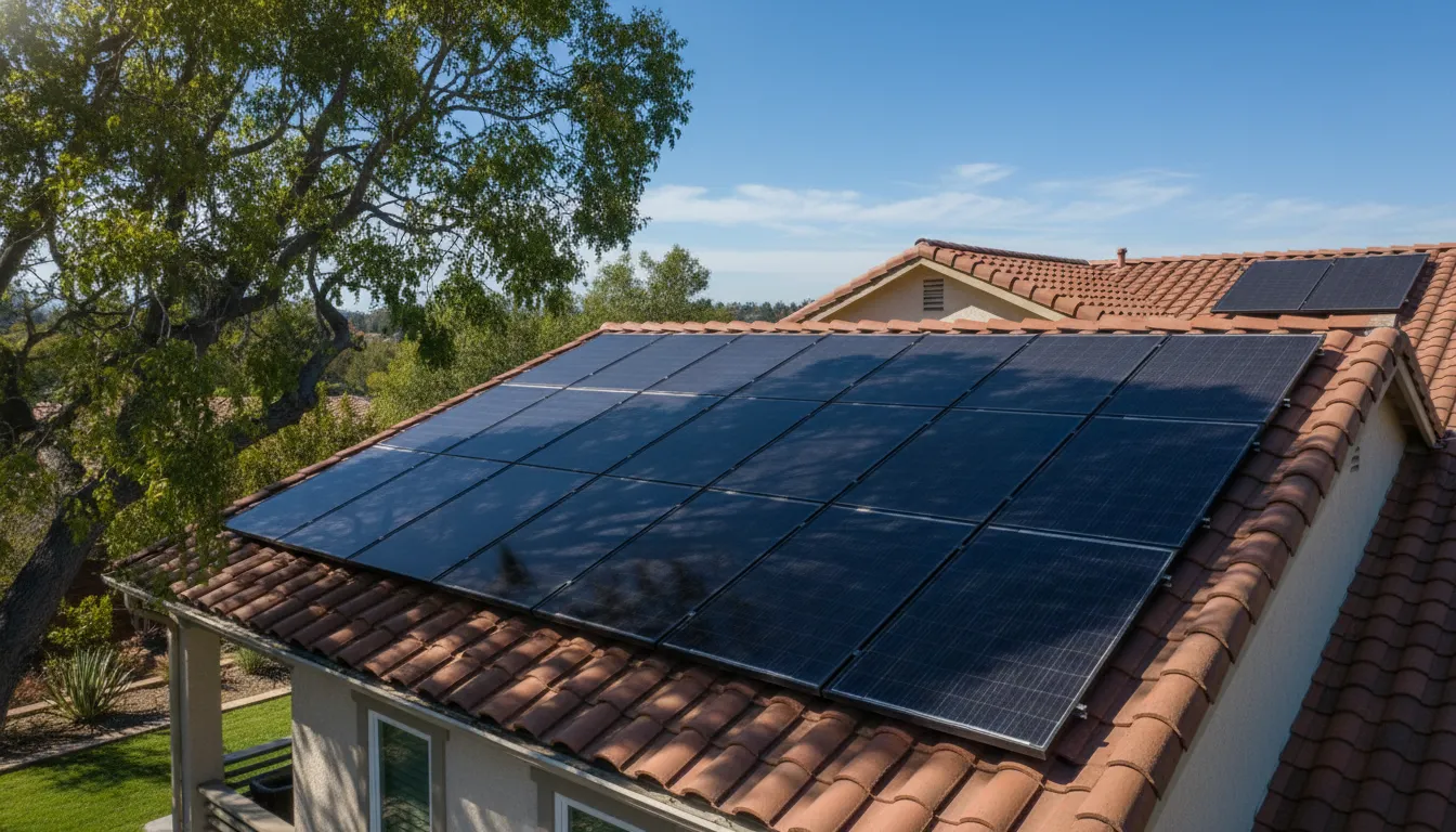 Partial shade across solar panels when comparing microinverters vs string inverters