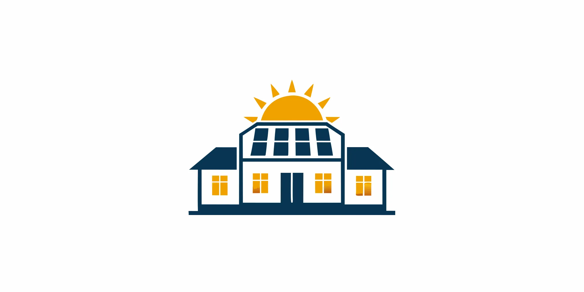 Modern California home with rooftop solar panels under bright blue sky