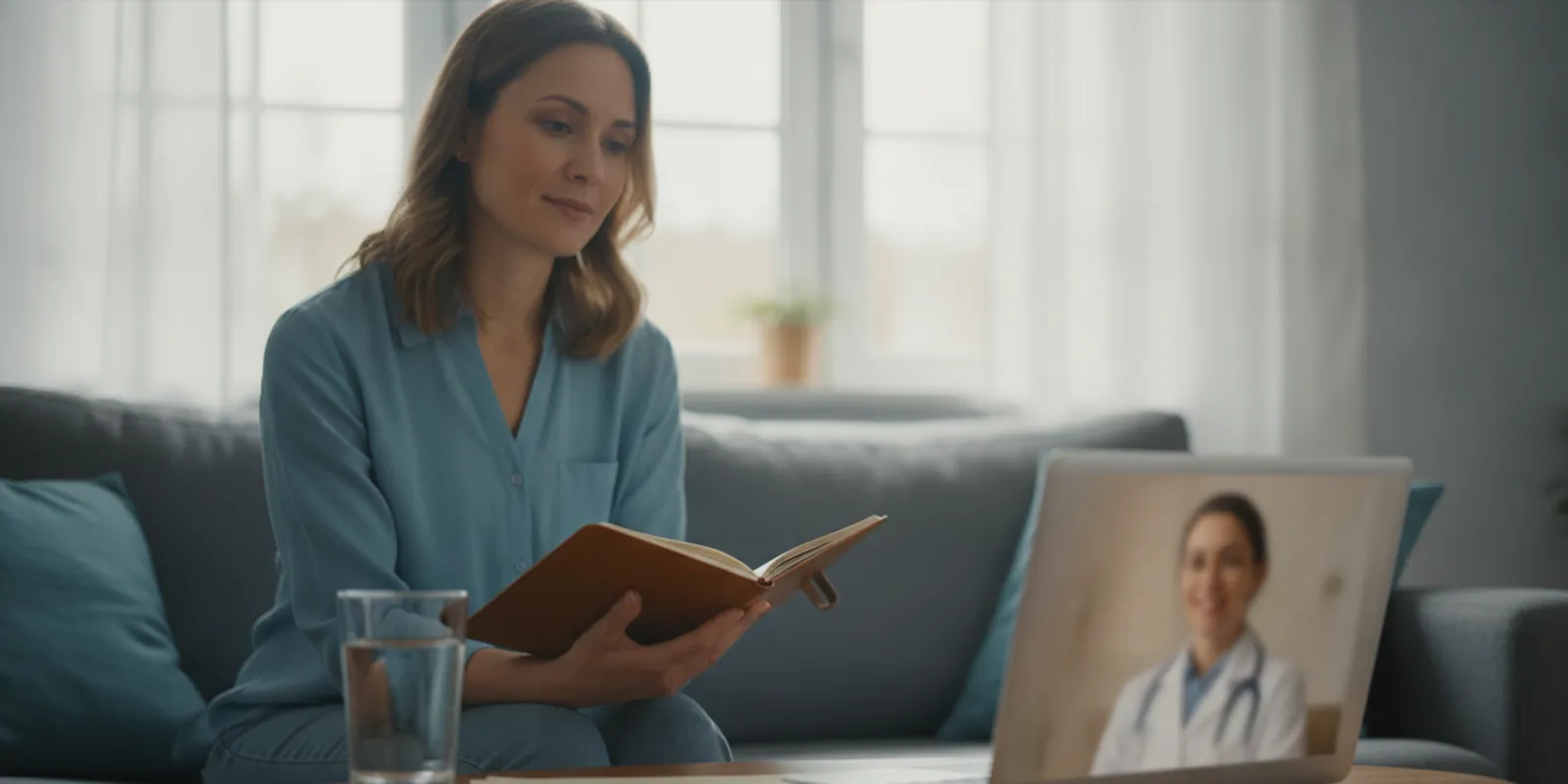 Adult discussing kidney health and medication options with a clinician