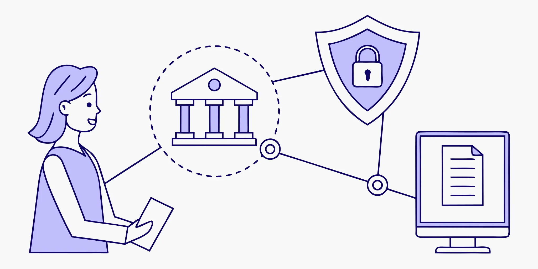 Secure eCBSV verification workflow for a financial institution