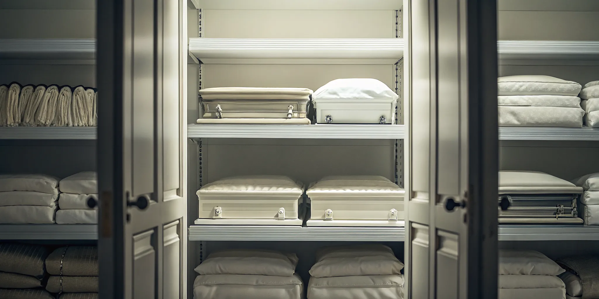 Organized wholesale funeral supplies inventory for quantity planning