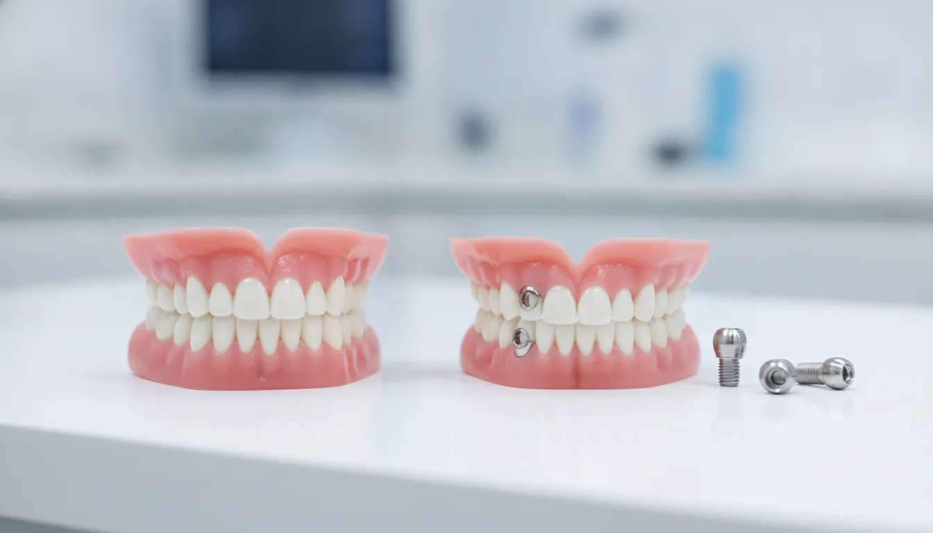 Comparison of removable and implant-supported denture options