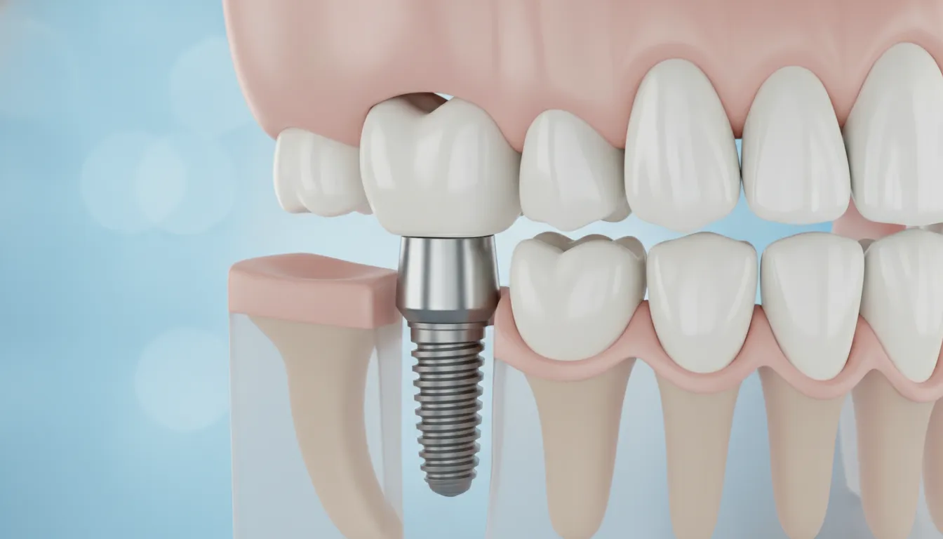 Dental implant components used in treatment planning