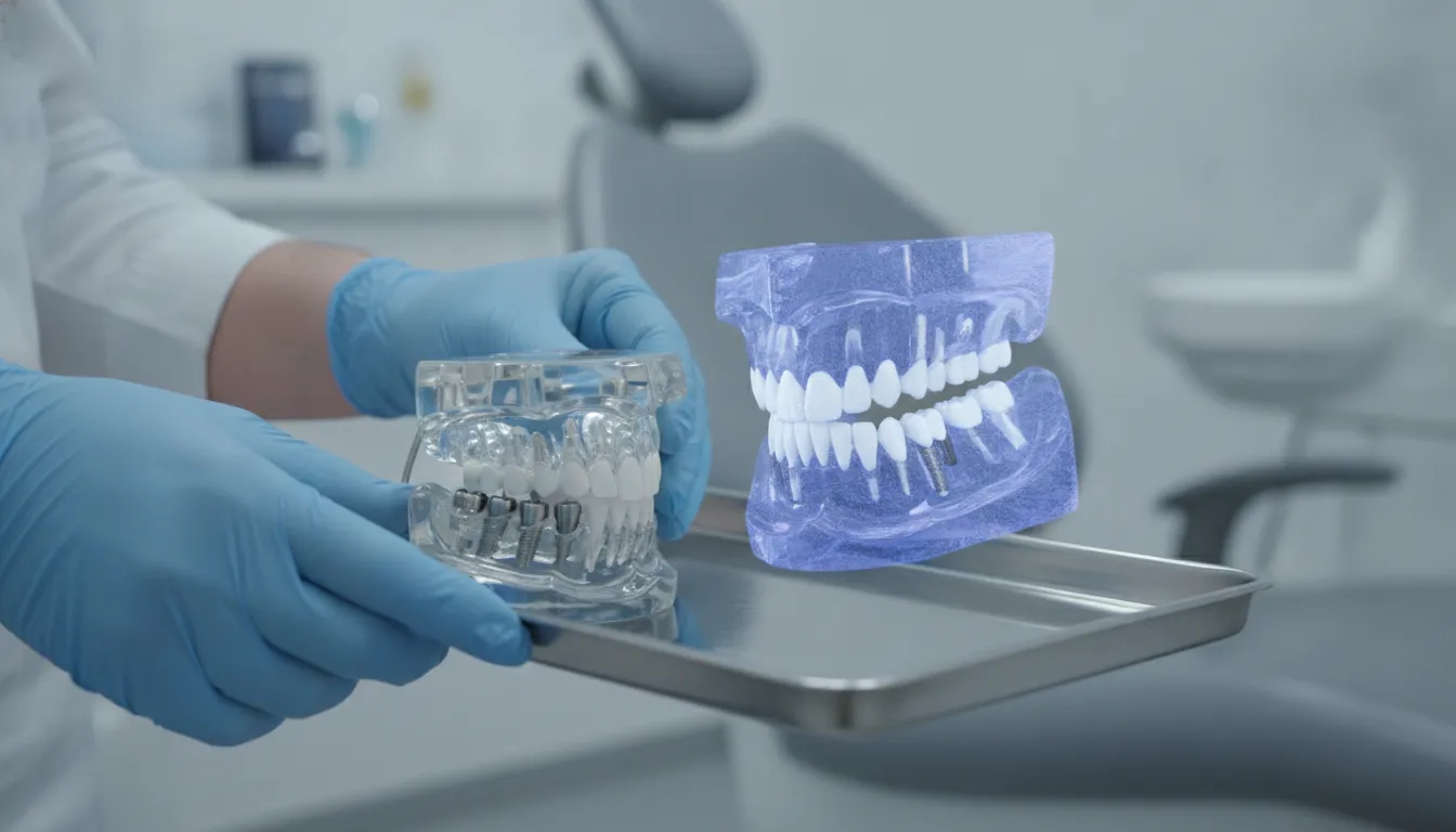 Dental implant treatment planning with a patient and dental care team