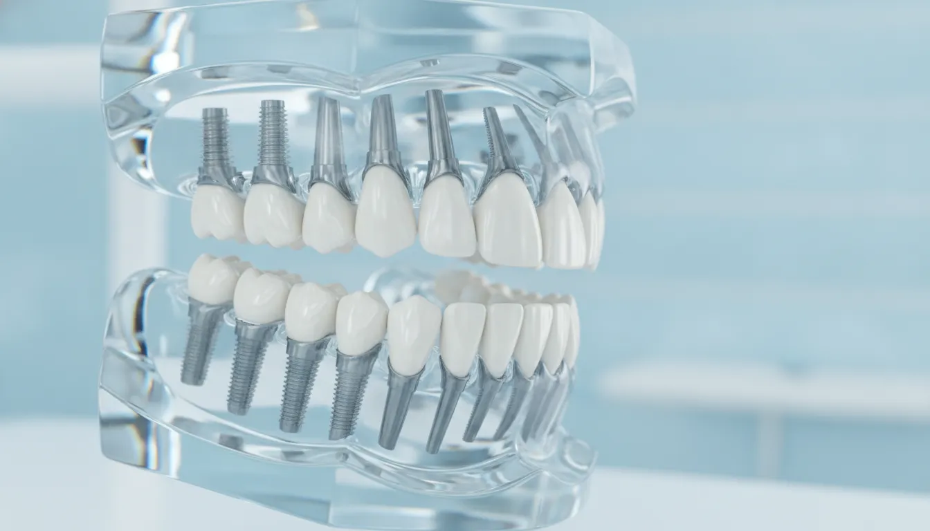 Fixed full-arch bridge supported by dental implants