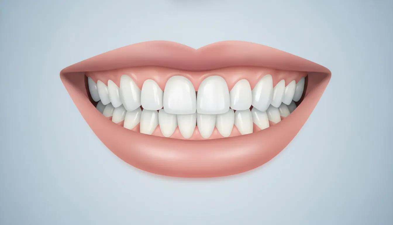 Illustration of teeth, gums, lips, and facial relationships considered in smile analysis