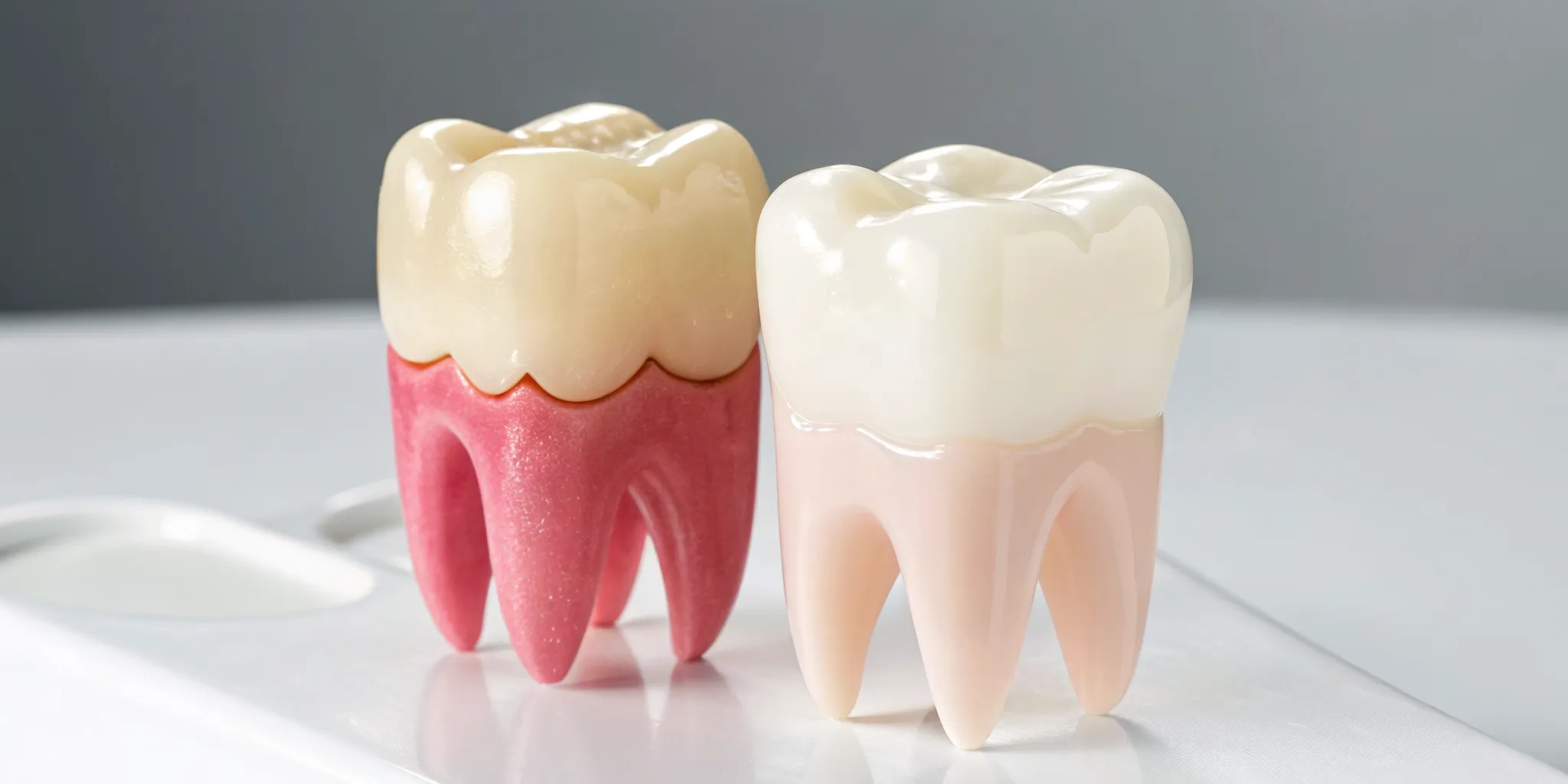 Zirconia crown vs a porcelain-fused-to-metal (PFM) crown.
