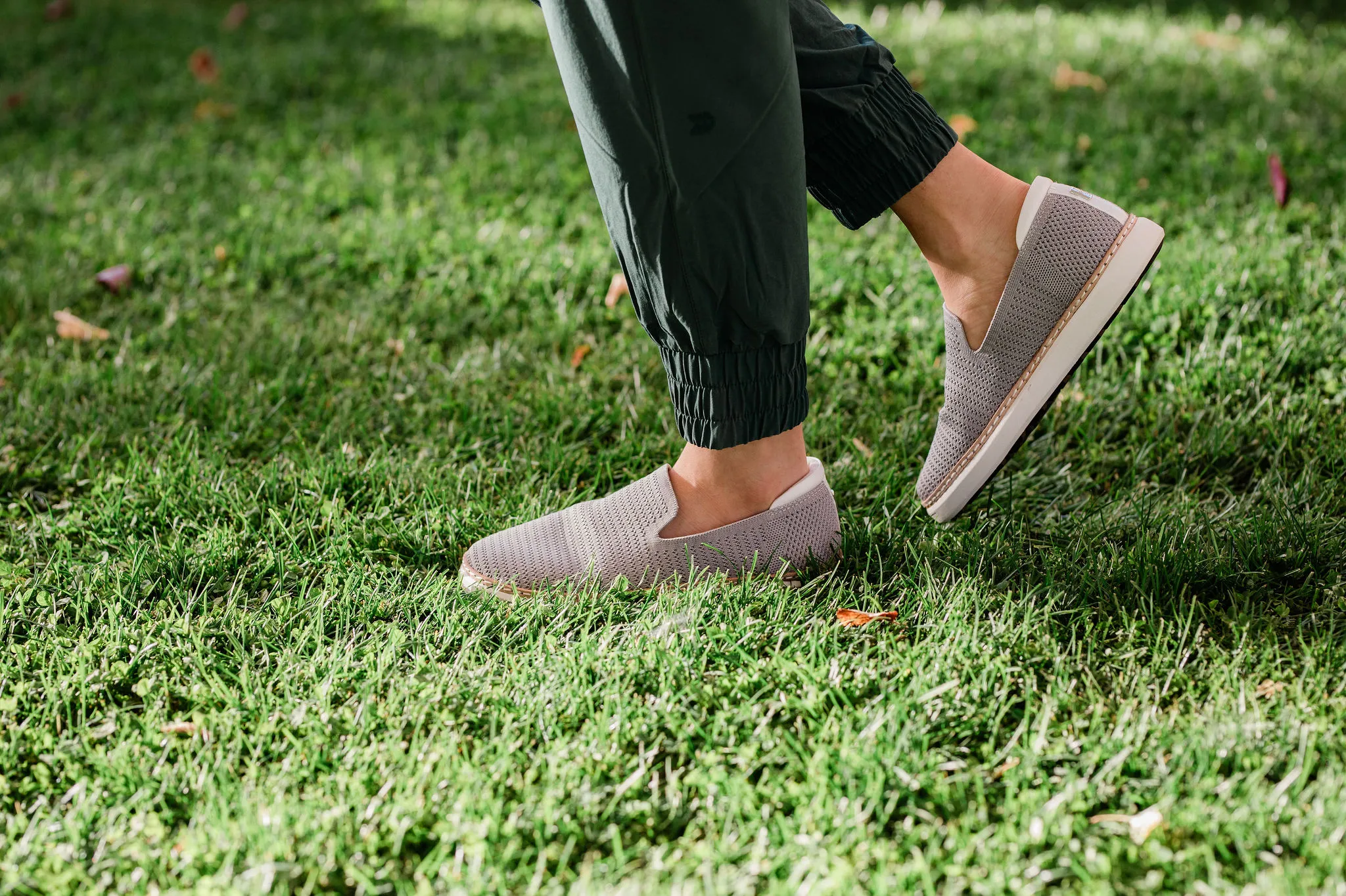 Grounding footwear styled for an active everyday routine