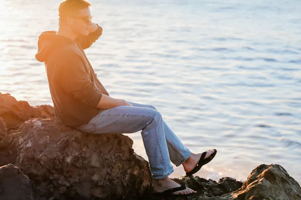 Woman walking outdoors in comfortable grounding footwear