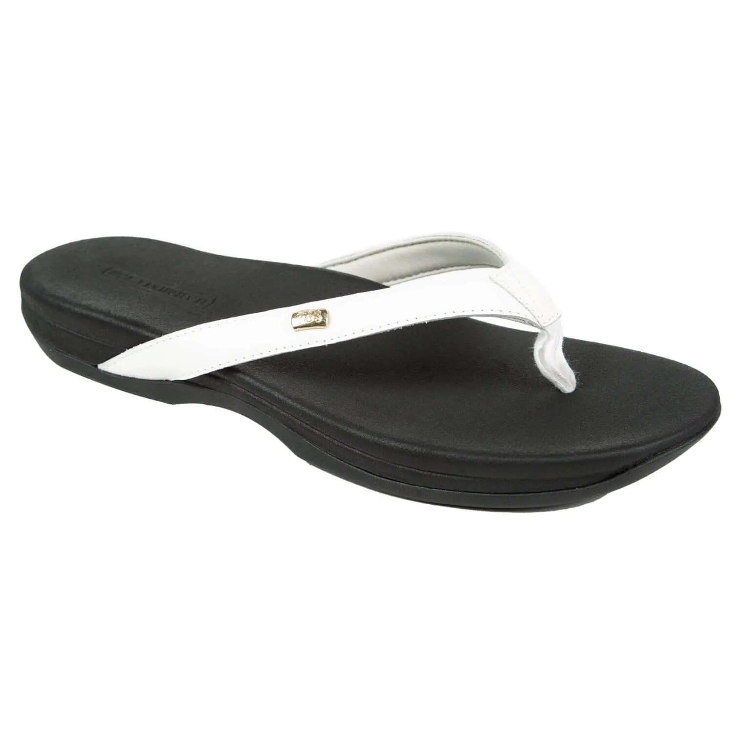 White leather Lily grounding sandal from Harmony 783