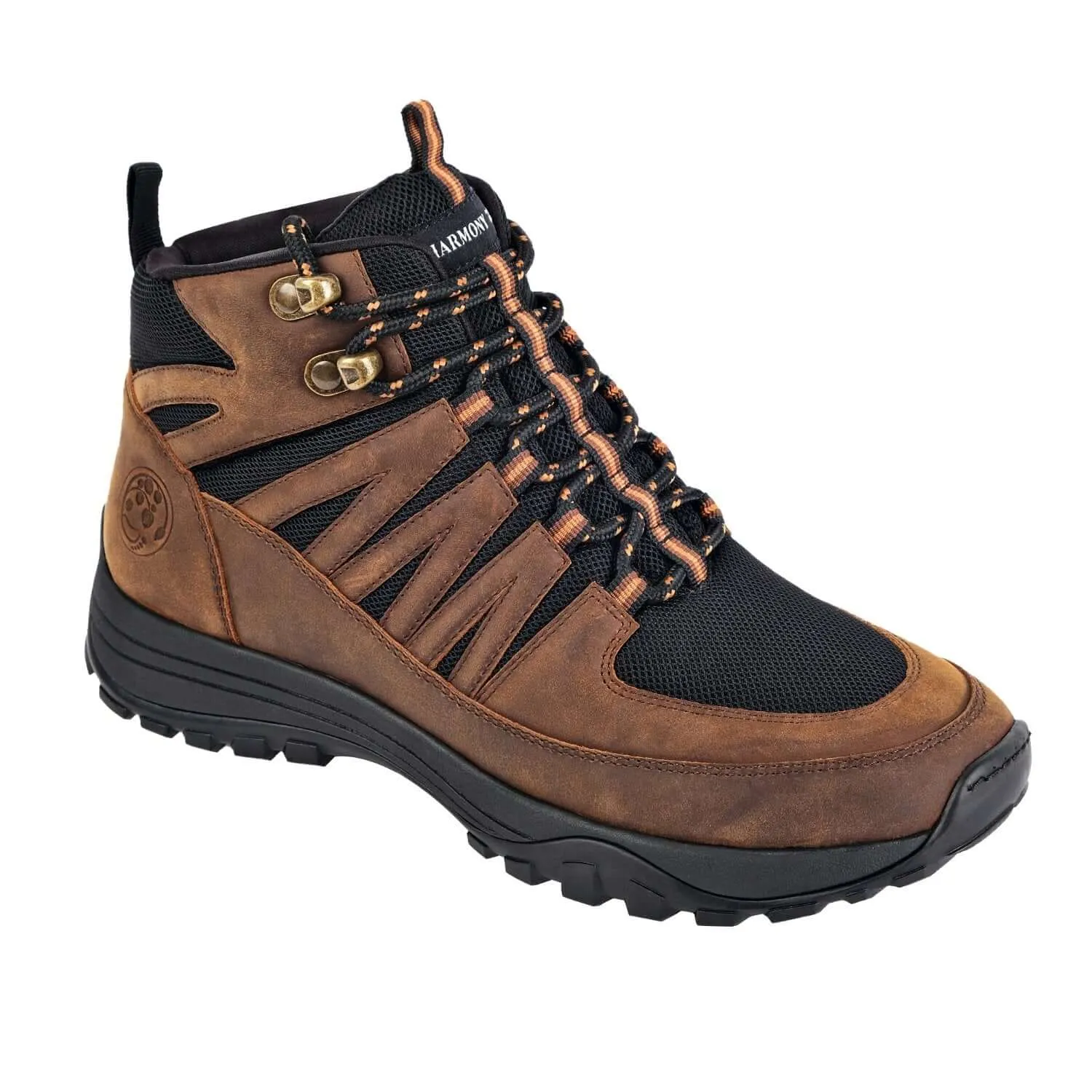 Brown and black trail grounding shoe from Harmony 783