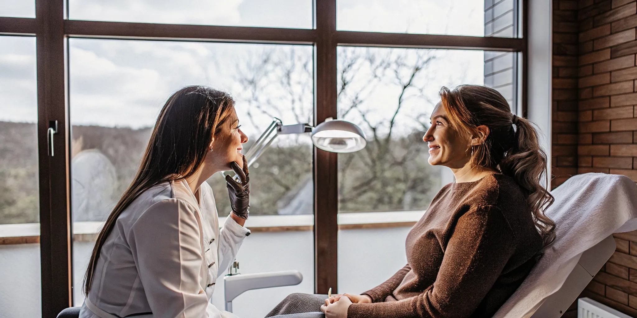 Patient discussing lip filler Tampa goals with a clinical provider