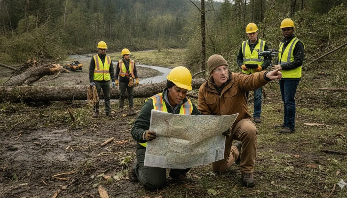 Search and rescue responders using field situational awareness during an emergency operation