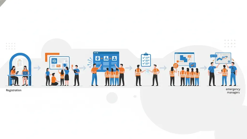 Spontaneous volunteer intake workflow for disaster response