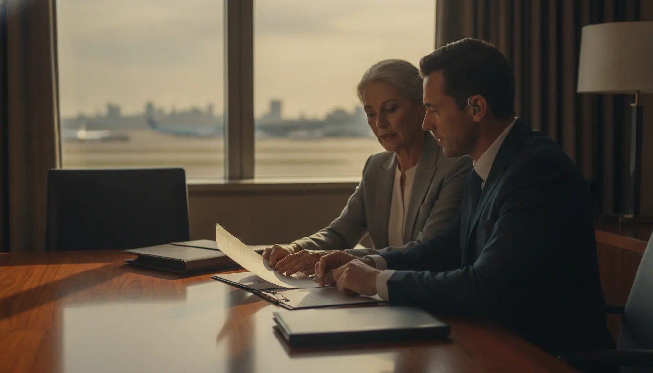 Executive travel security coordination between hotel and vehicle