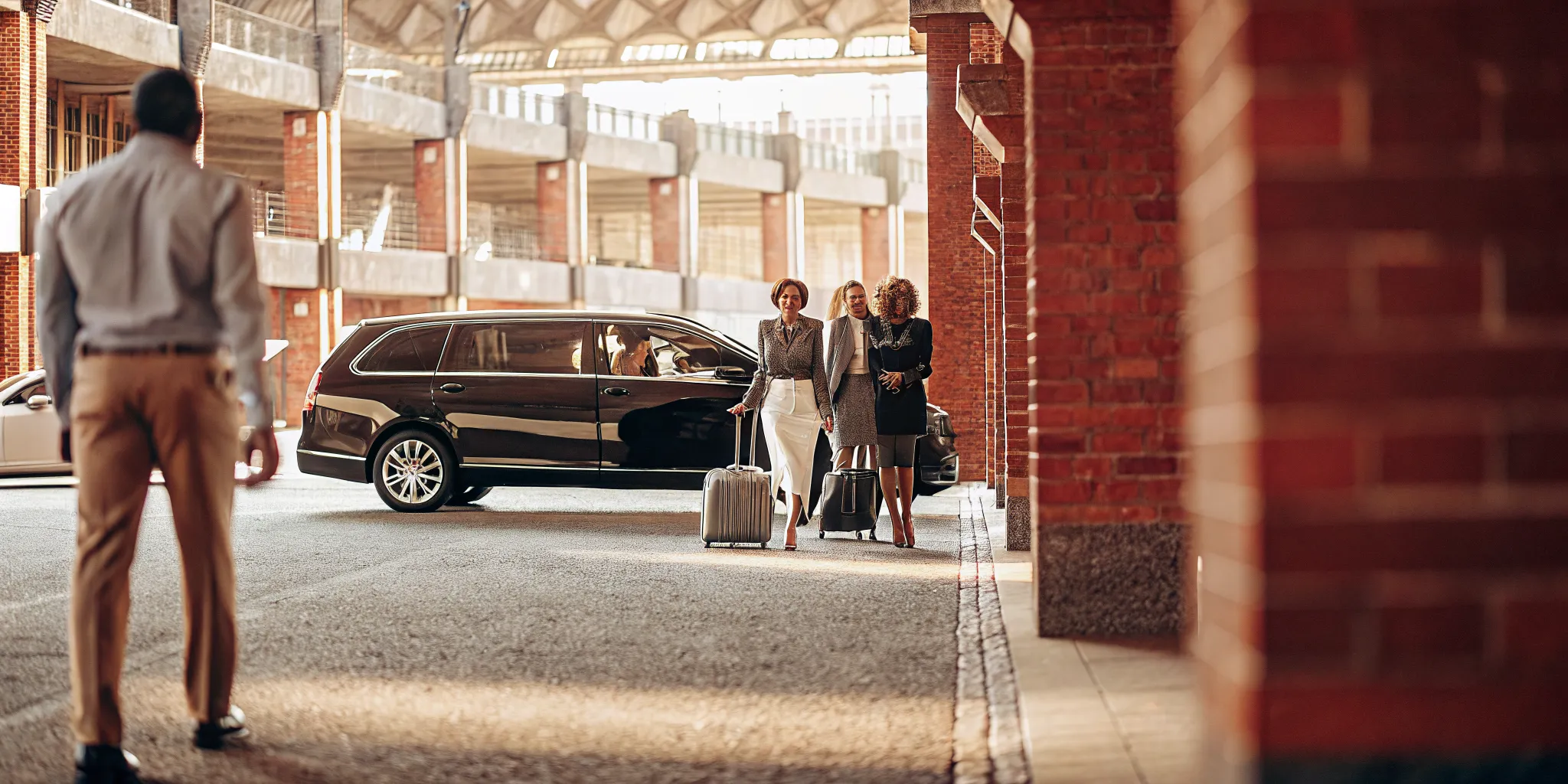 Private transportation for VIP sporting event guests