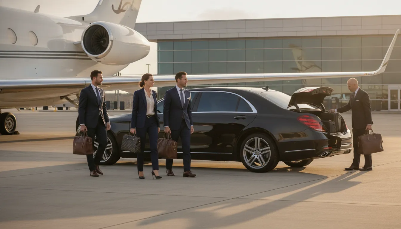 Executive group transportation planning near Augusta Regional Airport