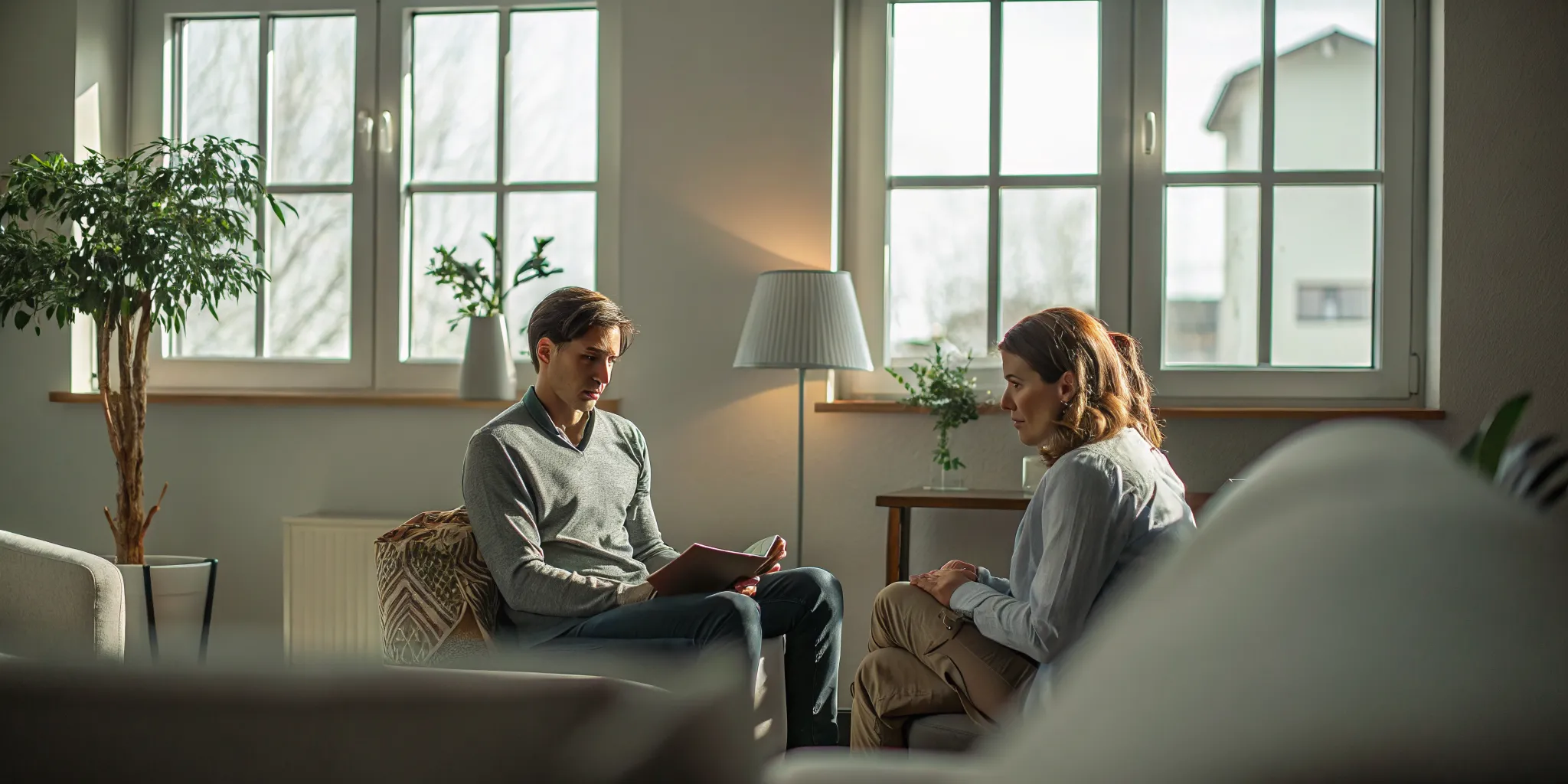 After detox rehab care planning with a counselor