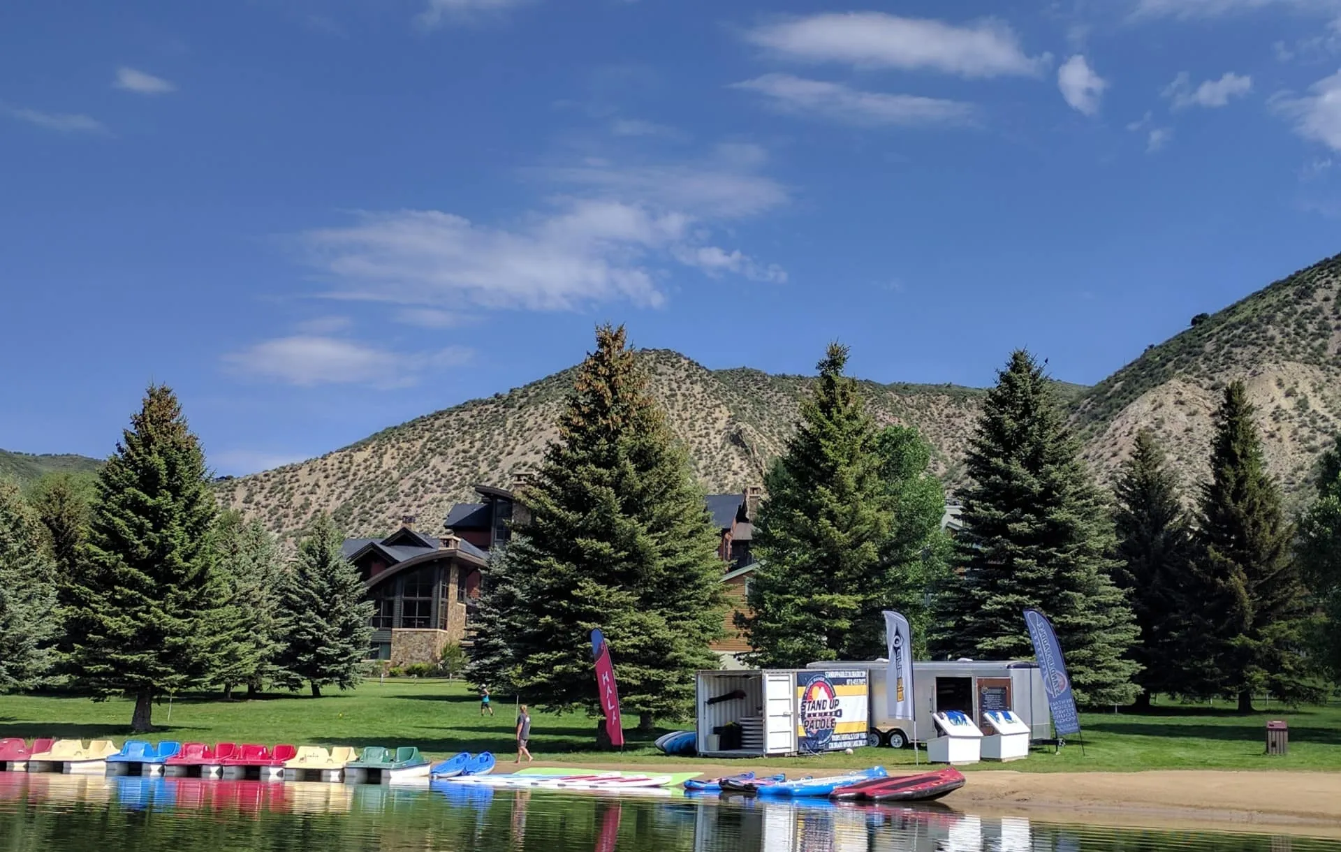 Nottingham Lake paddle boarding near Avon and Vail