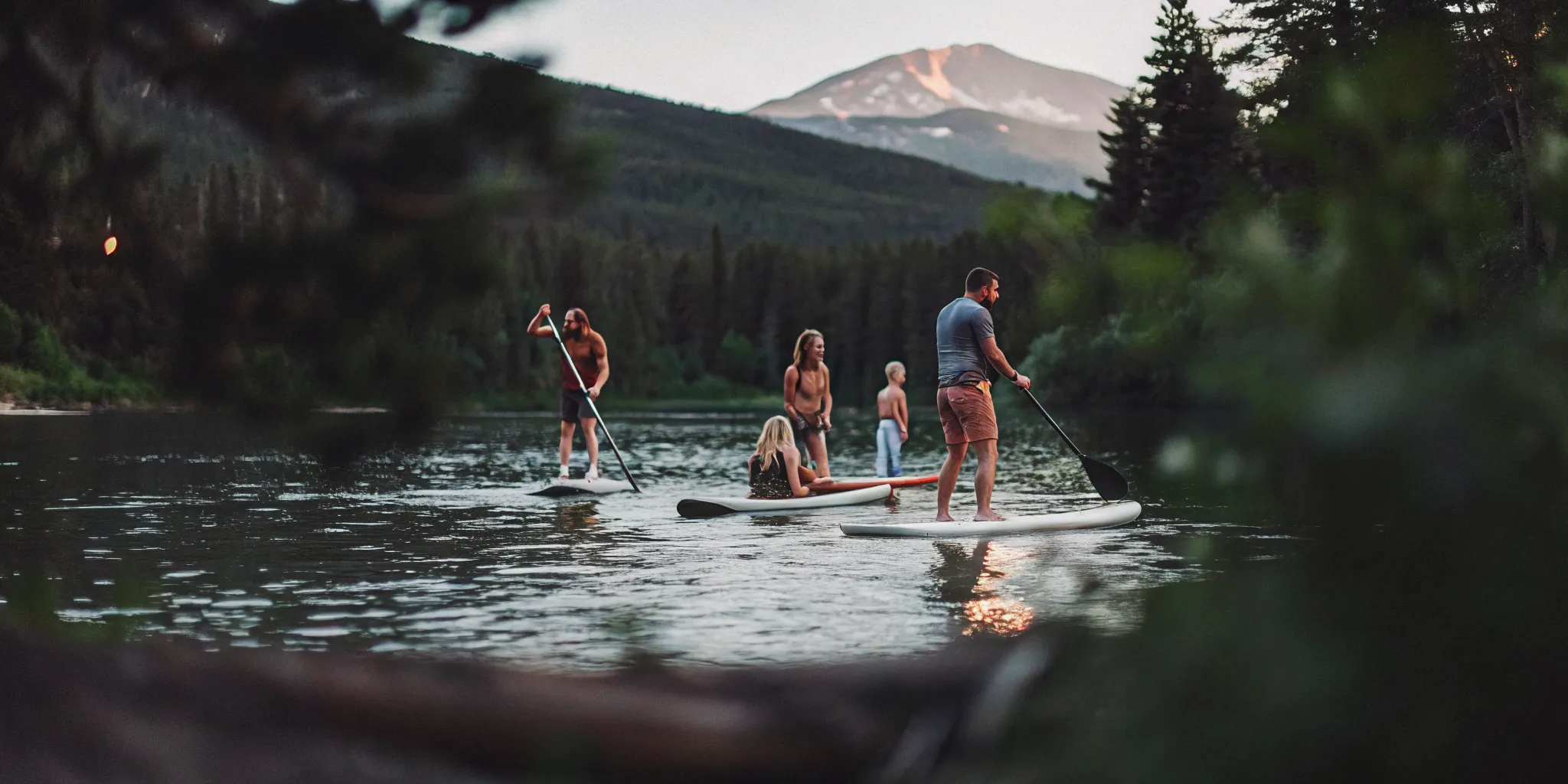 Group water activities on Lake Dillon in Colorado