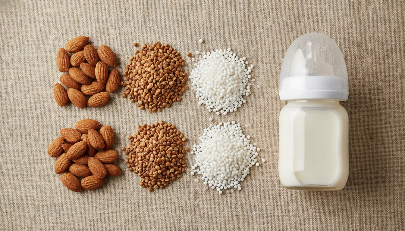 Almonds buckwheat and tapioca representing Else's whole-food approach