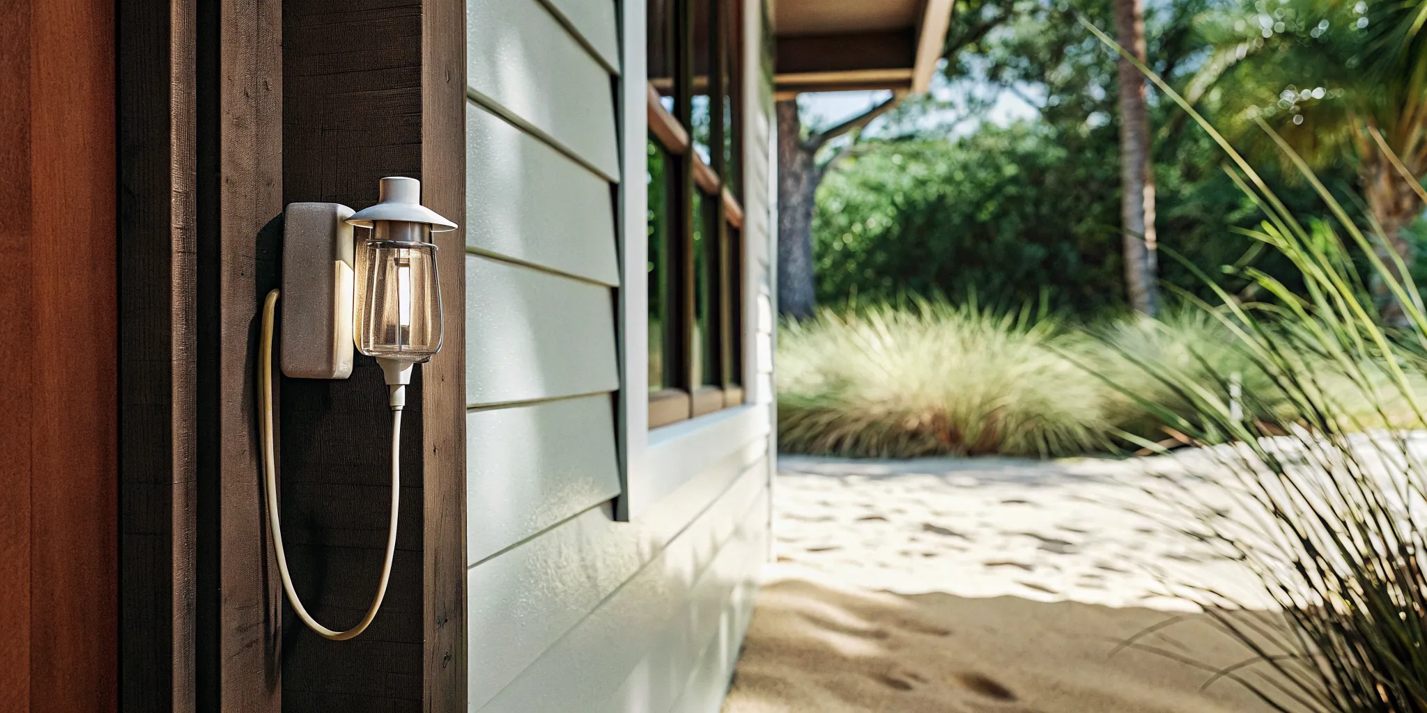 Weather-resistant outdoor components that reduce salt air electrical corrosion risk
